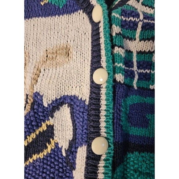 Northern Isles Signature Vintage Golf Cardigan Sweater XL - Picture 4 of 7